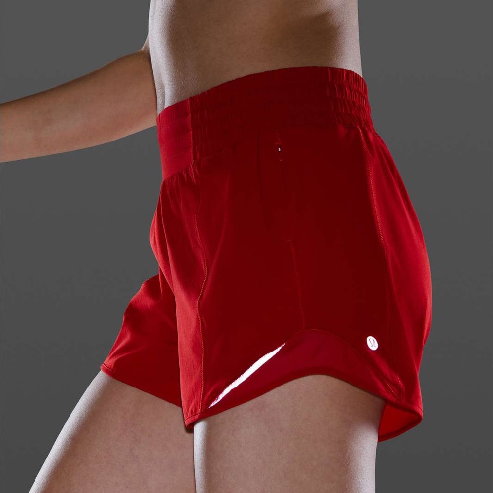 SOLD X DO NOT BUY Lululemon Hotty Hot Short *High-Rise Long 4"Dark Red size 4